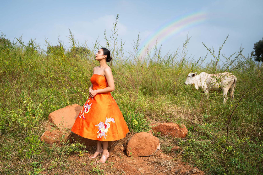 Wild flower tube dress