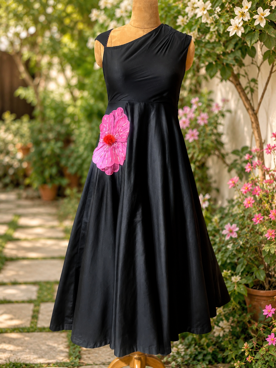 Layered flower dress