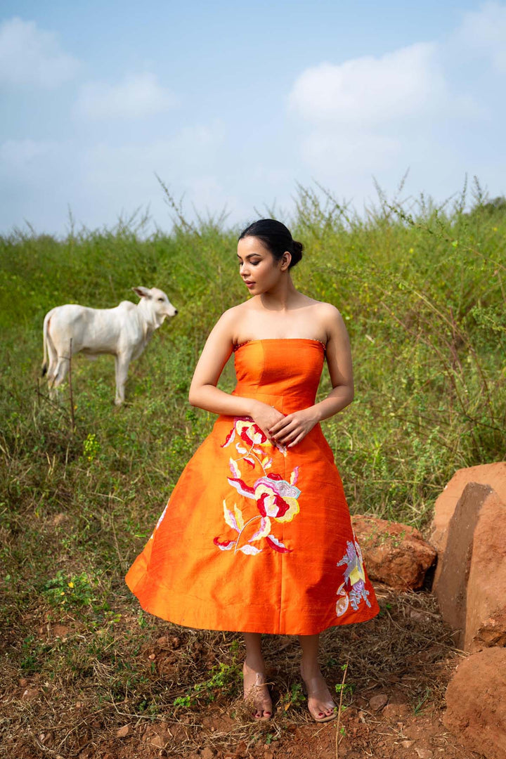 Wild flower tube dress