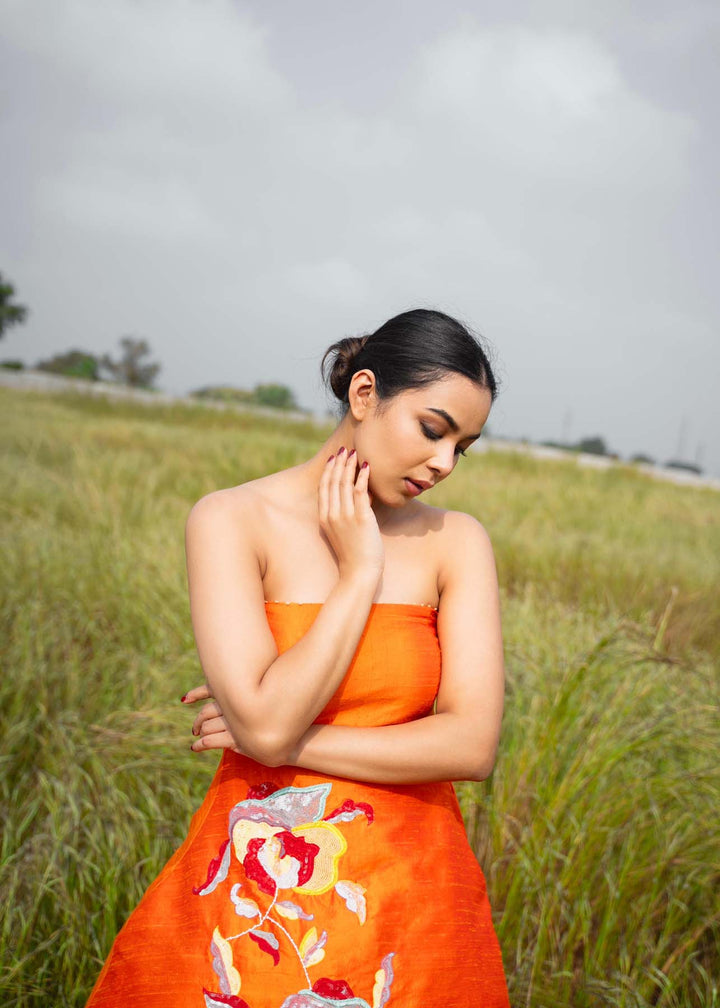 Wild flower tube dress